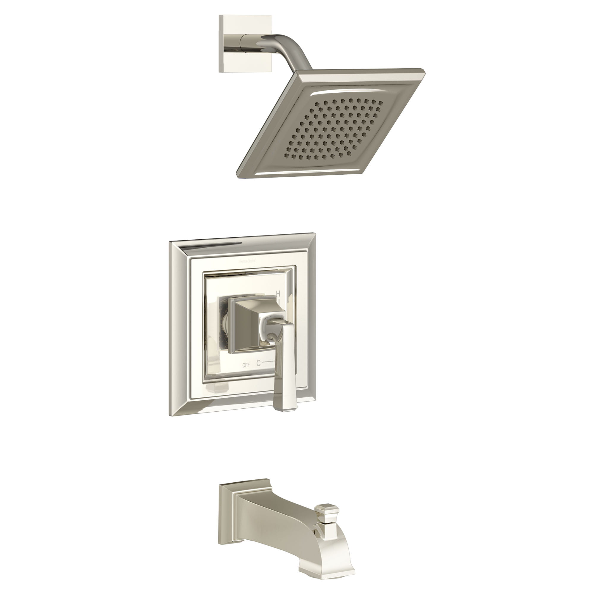 Town Square® S 1.75 gpm/6.8 L/min Tub and Shower Trim Kit With Water-Saving Showerhead, Double Ceramic Pressure Balance Cartridge With Lever Handle